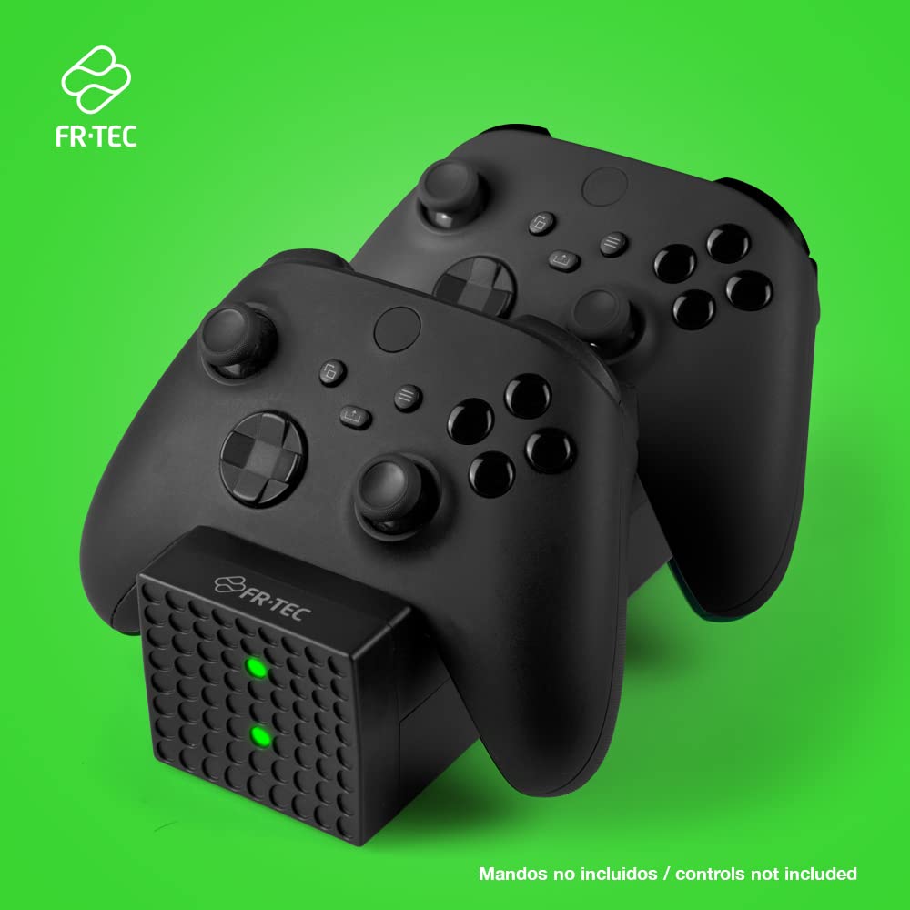 Frtec - Base De Carga Dual Para Mandos InaláMbricos De XBOX - Series X|S, Incluye 2 baterías Recargables Frtec - Base De Carga Dual Para Mandos InaláMbricos De XBOX - Series X|S, Incluye 2 baterías Recargables